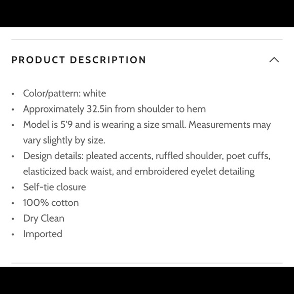 For love and lemons nwot but still have detected tags XL Serena eyelet dress - Picture 9 of 13